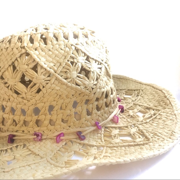 American Eagle Outfitters Accessories - AEO beaded straw cow boy hat